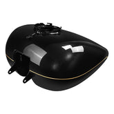 HR3 Black Quartz 2016UL Fuel Gas Tank For 2008-2023 Harley Touring Model